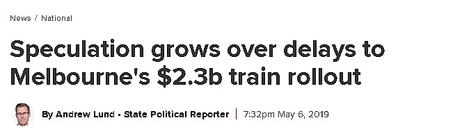 墨尔本23亿火车项目延迟，传言车厢有质量问题，还与中国有关？ - 2