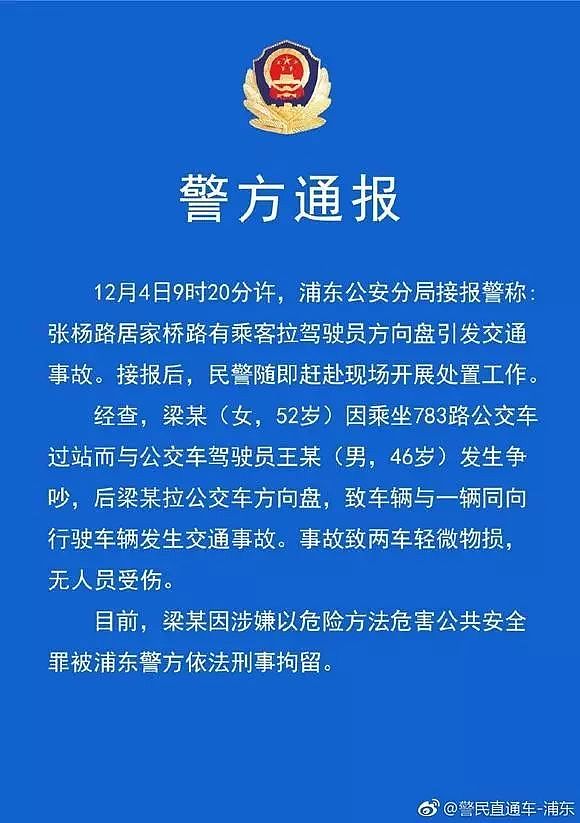 去年抢夺公交车方向盘的女乘客，被取消落户上海！（组图） - 3
