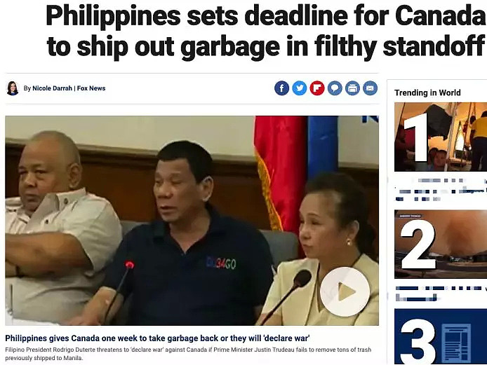 菲律宾拒收洋垃圾 限加拿大一周自掏运费运回本国（组图） - 4