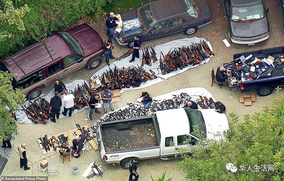 洛杉矶豪宅缴获上千枝枪，一个被诅咒的豪门浮出！（组图） - 1
