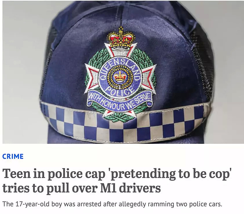 假警察撞上真警车！澳17岁少年假扮警员招摇过市，逍遥法外1个月后落网（组图） - 2
