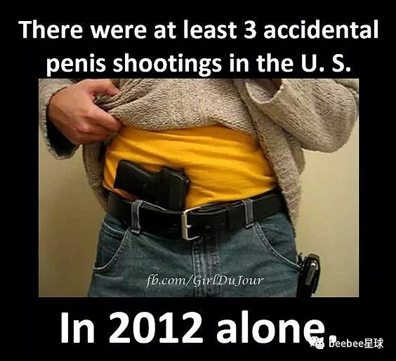 在美国的枪支走火案件中，到底有多少人被打爆过裤裆？（组图） - 3