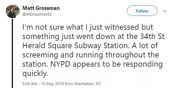 突发惊魂！纽约地铁乘客玩命逃跑 场面一度混乱 背后原因竟然是……（组图） - 4