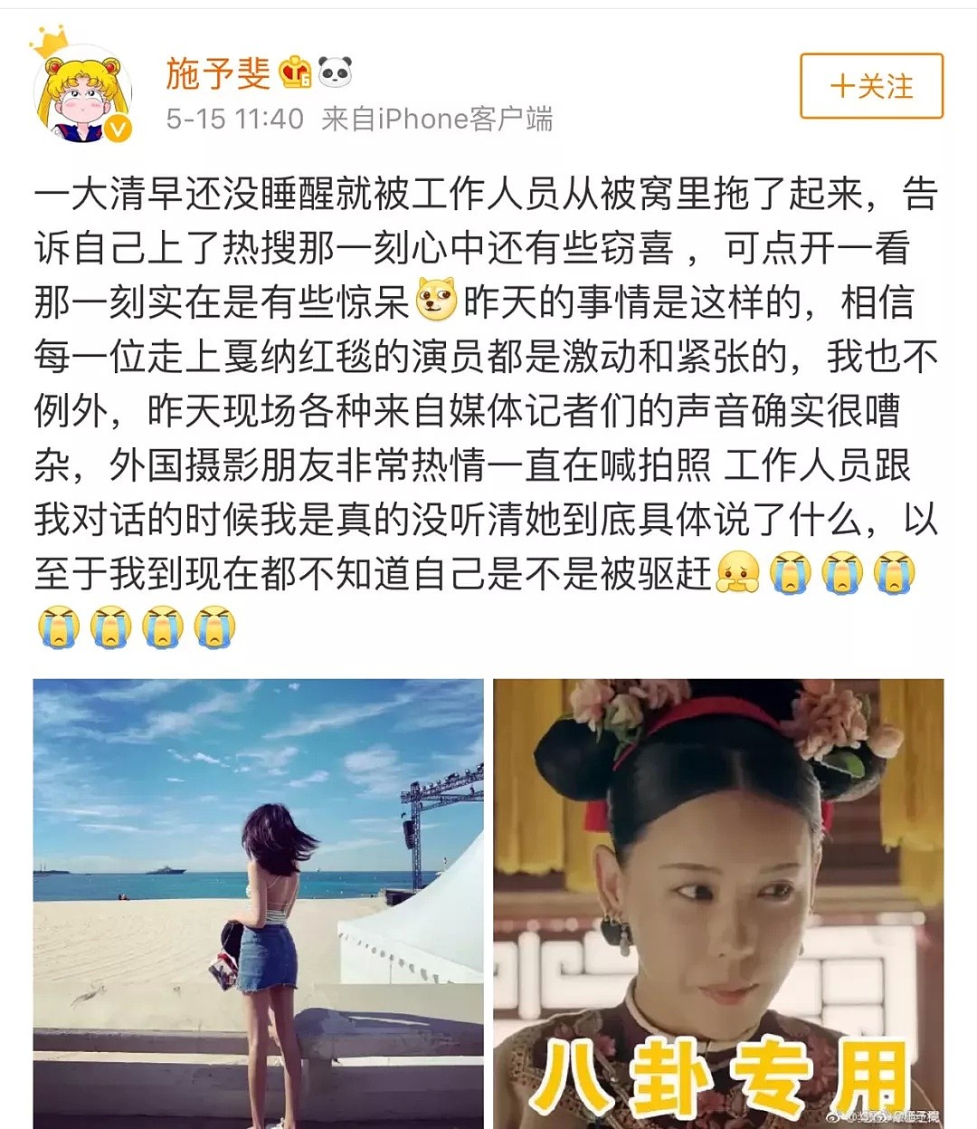 戛纳红毯上被保安驱赶的女演员，来头还不小？（视频/组图） - 34