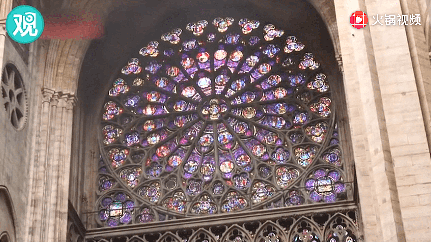 巴黎圣母院灾后详细内景曝光：玫瑰花窗得以幸存（视频/组图） - 6