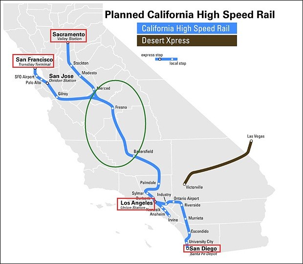 “世界级烂尾”加州高铁被撤资9亿 州长：川普报复（组图） - 1