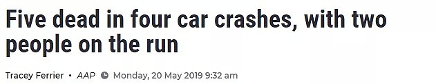 周末一连四起车祸致五人死亡！在澳洲发生车祸后，这几个细节很重要 - 1