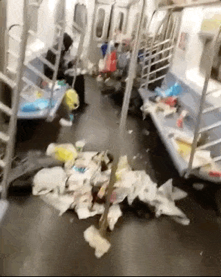 纽约最恶心地铁车厢刷爆网络！而现实比这还糟100倍…（视频/组图） - 3