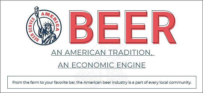 报告截图：“啤酒是一个美国传统，是一个经济引擎”