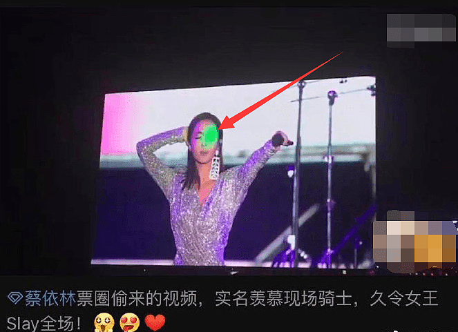 蔡依林演出遭激光笔照射骚扰，官方粉丝团声明：谴责小丑行为 （组图） - 4