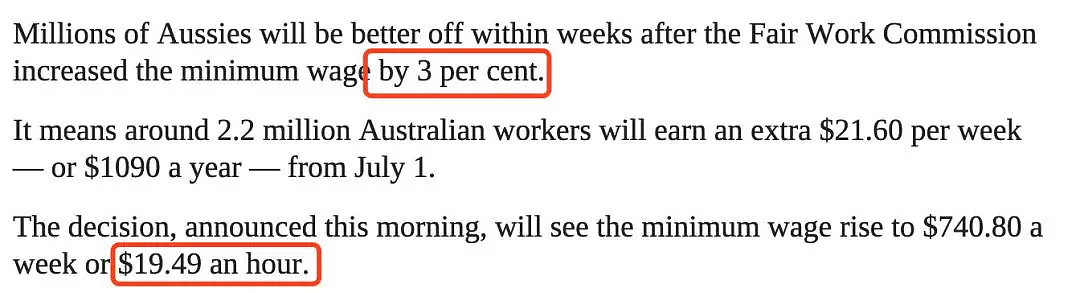 又加薪！7月1生效！全澳220万人将受益！墨尔本华人男子手握10万年薪：这点儿哪够 - 7