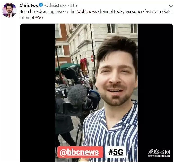 华为5G英国首秀！流量太大，BBC“措手不及”（视频/组图） - 9