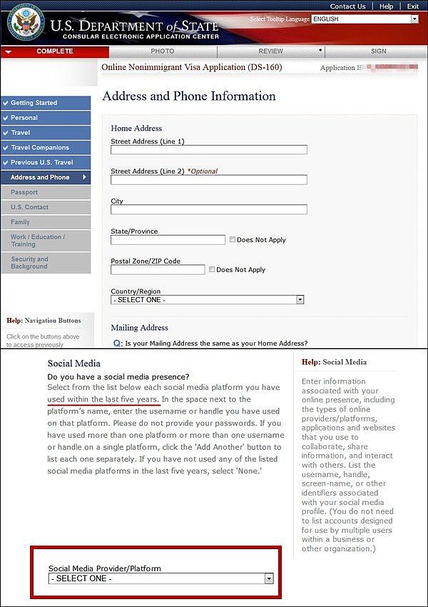 美要求美签申请人提供社交账号，中国使馆发提醒（组图） - 2