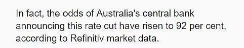 重磅！澳洲央行本周降息可能性上升到92%！六大银行50家贷款机构降低利率，明年澳洲房价上涨3% - 3
