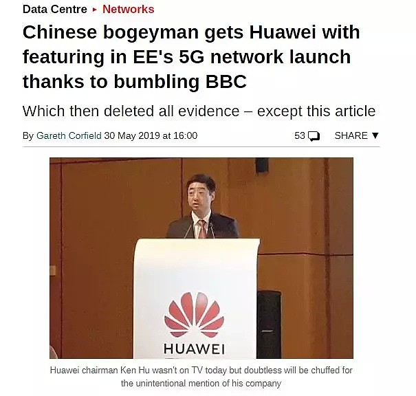 拒绝打压华为！BBC当着特朗普面开通5G直播（视频/组图） - 11