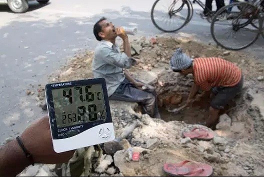 印度最近有多热？印度大妈都忍不住用牛粪涂车子了...（组图） - 23