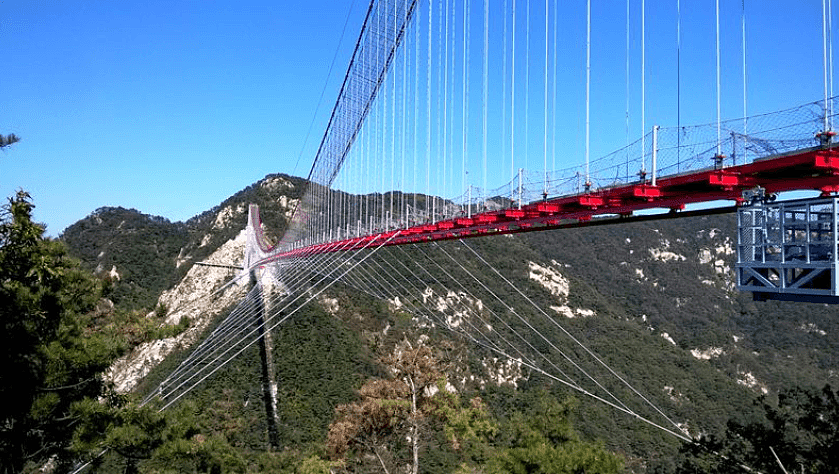 中国建成世界最长人行索桥：横跨420米宽度仅4米（组图） - 2
