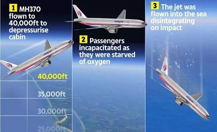 马航MH370惊悚真相：机长出轨空姐 离婚后抑郁自杀 238乘客陪葬 坠海前缺氧死亡！（组图） - 3