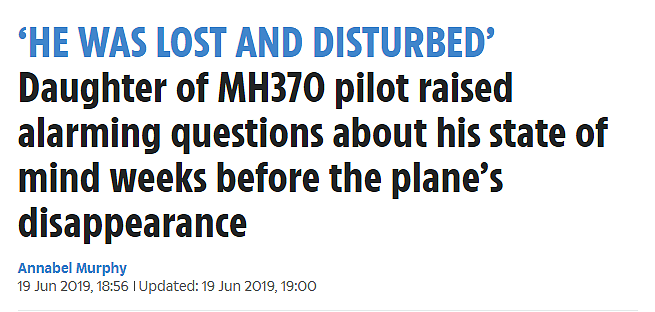 MH370最新调查：乘客被蓄意杀害，坠海前已死亡，机长出轨空姐私生活混乱，有抑郁倾向（组图） - 17