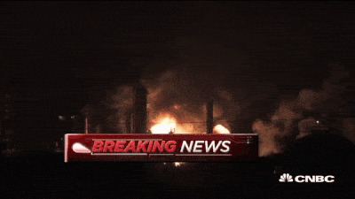 美国大型炼油厂突发爆炸 巨大橘色火球照亮天空 油价闻讯暴涨！（视频/组图） - 1
