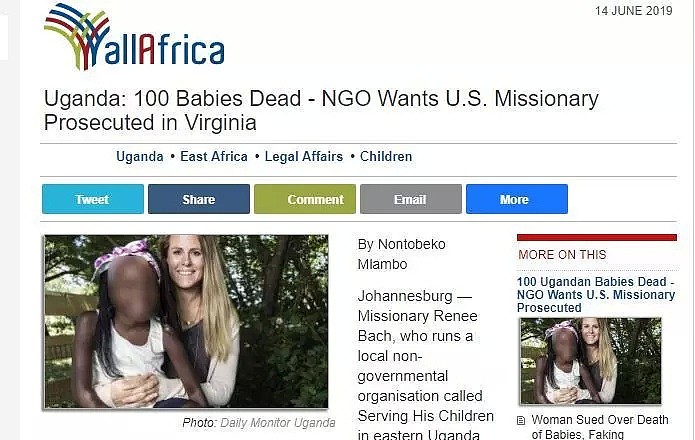一美国女子被指在非洲干出惊天恶行，已有上百名儿童死亡！（组图） - 1