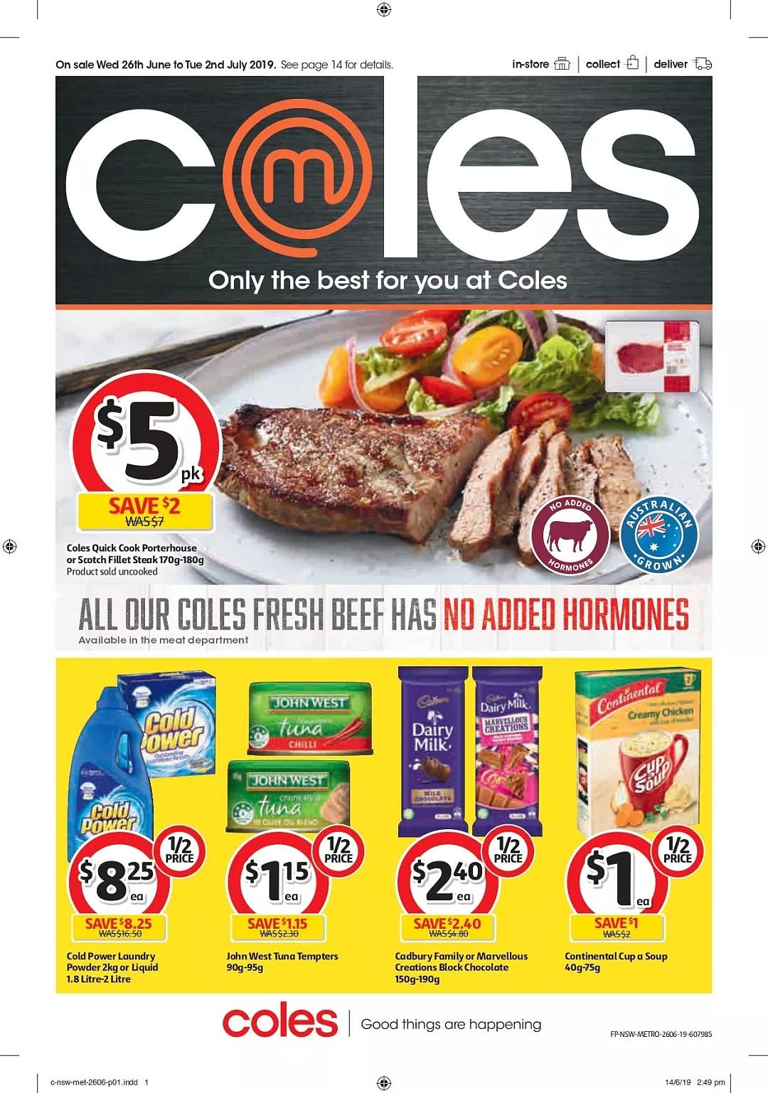 Coles, Woolworths, Aldi, Costa, IGA | 6.26~7.02一周折扣 - 1