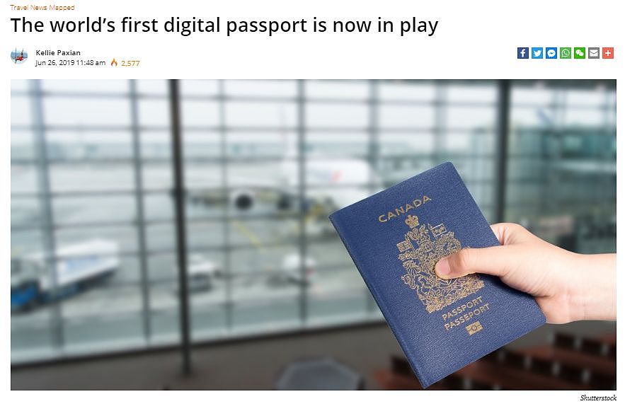 厉害了！加拿大护照大改革 以后出国旅游只带手机就够了？（组图） - 2