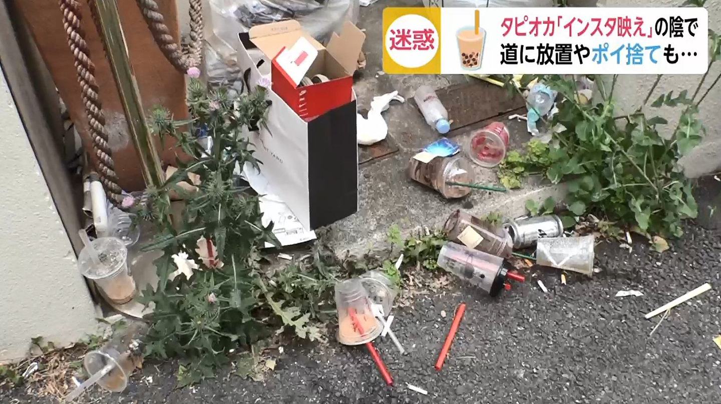 喝剩的珍珠奶茶无处安放，日本人把垃圾到处乱扔（组图） - 20