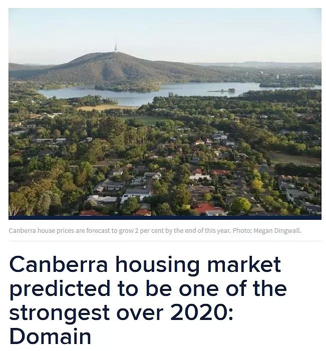 重磅 | ACT房价今年底回弹, 上涨2%! 澳媒: 堪培拉2020年将成全澳最强房地产市场! - 3