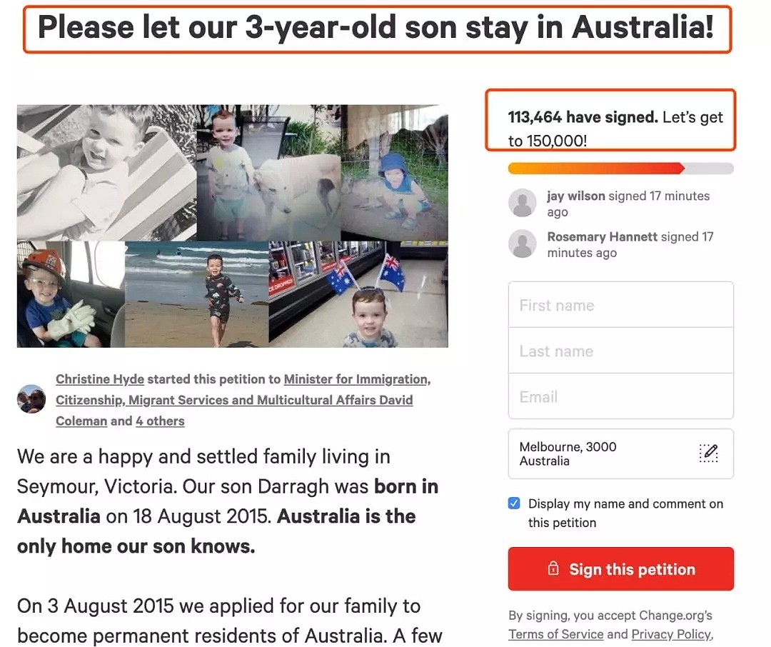 超11万网友力挺！在澳洲生活超过10年，却被要求8天离境！只因为一个孩子的降生..... - 17