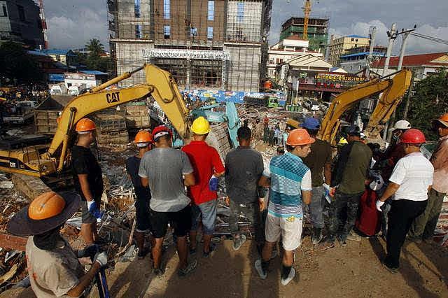 柬埔寨在建7层大楼垮塌28死：两中国人被追责，一中国人逃过一劫，当地豆腐渣工程泛滥，毫无底线