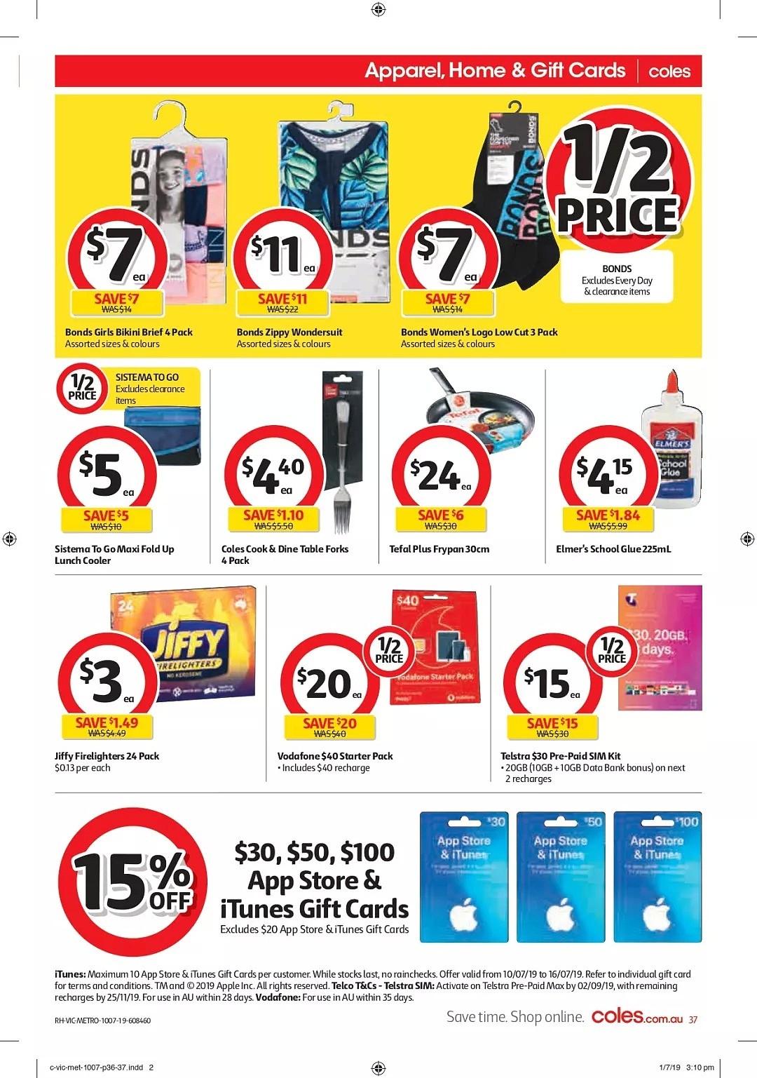 Coles 7月10日-7月16日折扣，好奇纸尿裤、洗衣粉半价 - 37