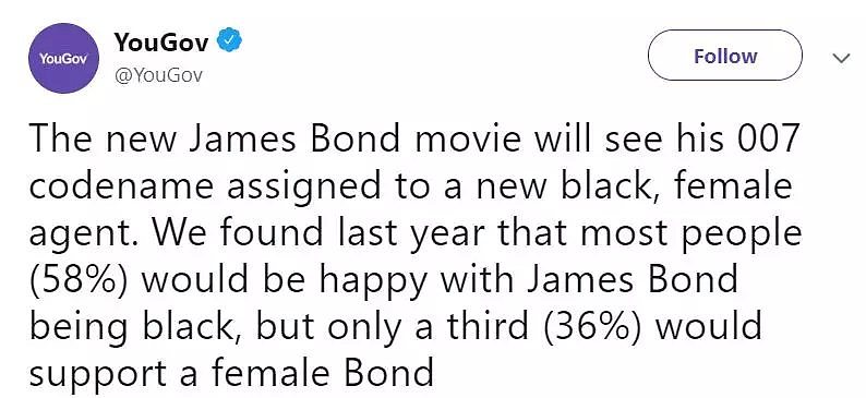 新版硬汉间谍007变成黑人女性？！外国网友已经把互联网掀翻了（组图） - 16