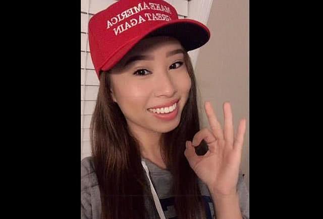 20岁华裔选美小姐挺特朗普遭批，连小姐桂冠头衔也被剥夺了