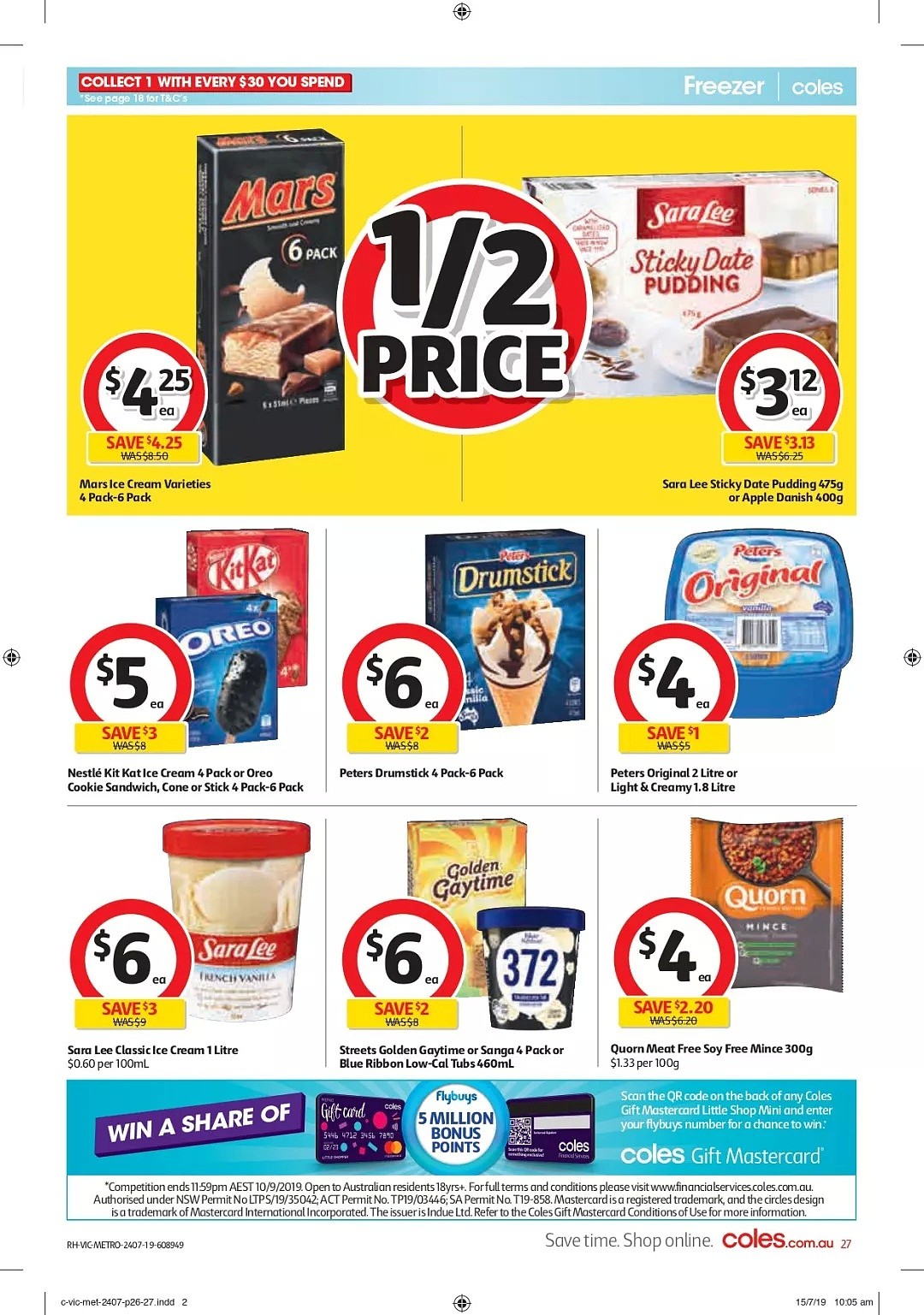 Coles7月24日-30日折扣，红米、油半价 - 27