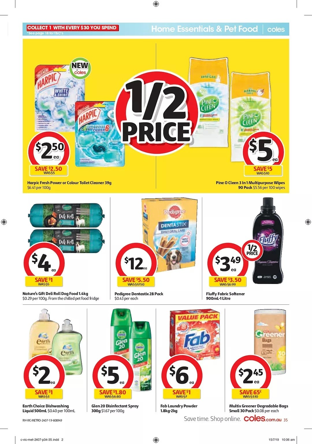 Coles7月24日-30日折扣，红米、油半价 - 35