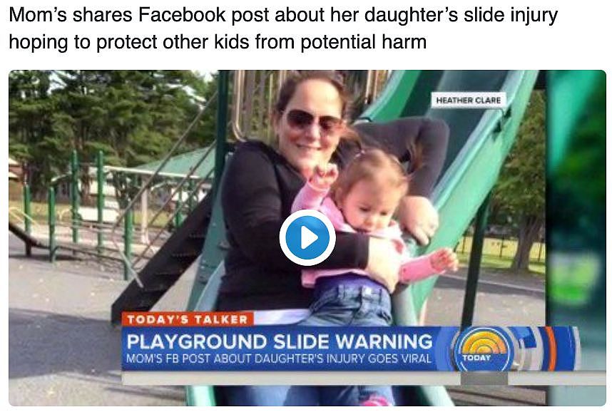 太危险了！数十万澳洲家长都在疯狂转发一张图片！在公园里，千万别这样玩滑梯了… - 5