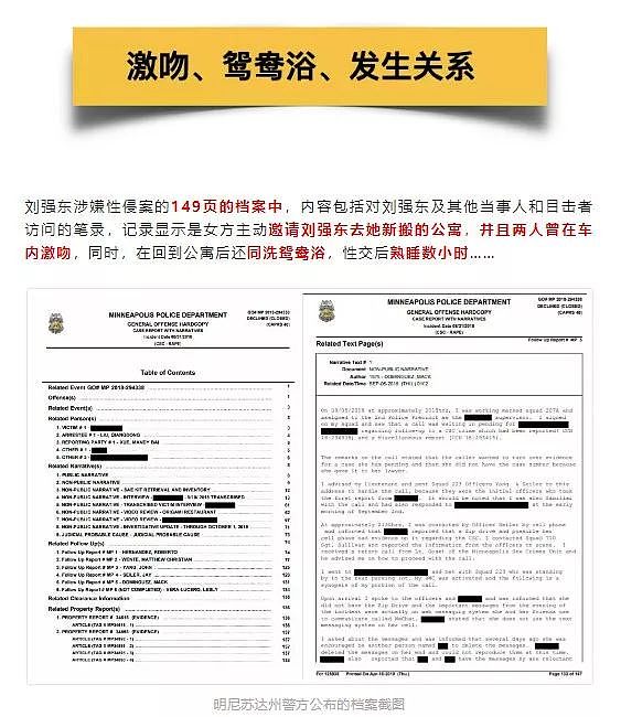 刘强东案149页警方报告，被他们写成了情色文学（组图） - 3