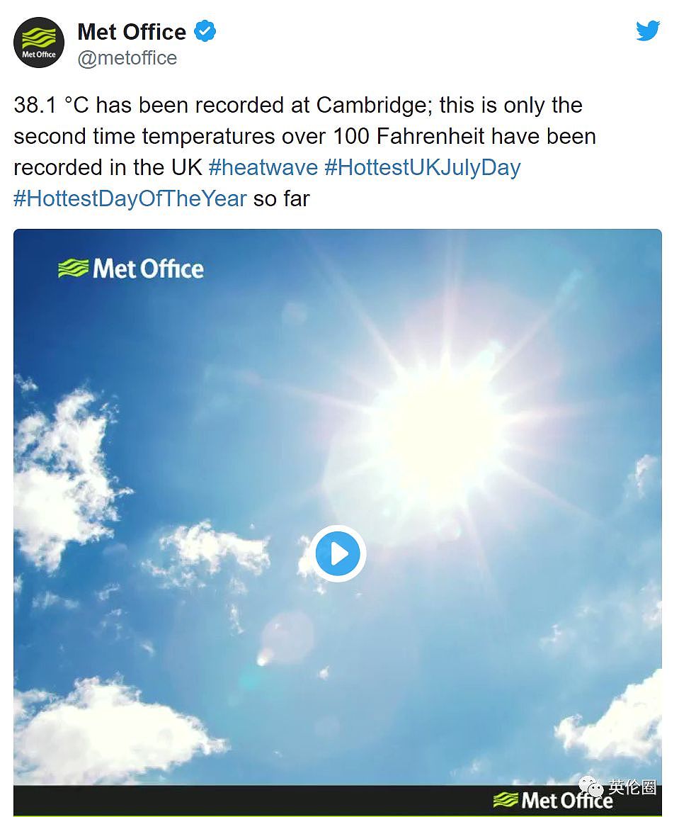 差0.4°C成史上最热！马路熔化农田起火，英国人脱得只剩比基尼还不满足…（组图） - 2