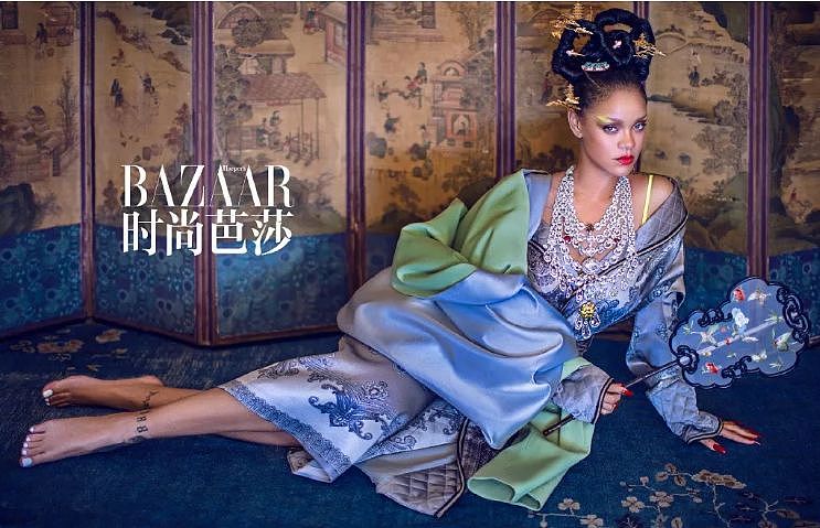 蕾哈娜在中国拍了一套唐装大片，却被外国网友痛批“文化挪用”！ （组图） - 3