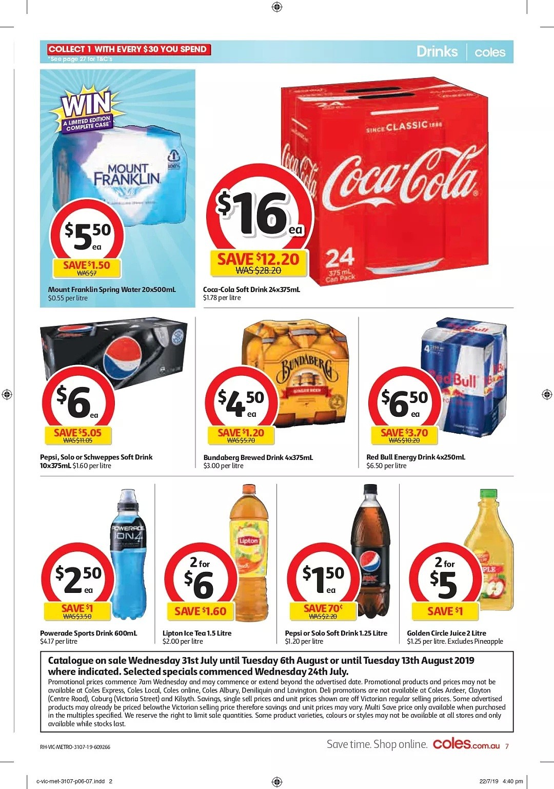 Coles 7月31日—8月6日折扣，叉烧包、蒸饺、尿不湿半价 - 7