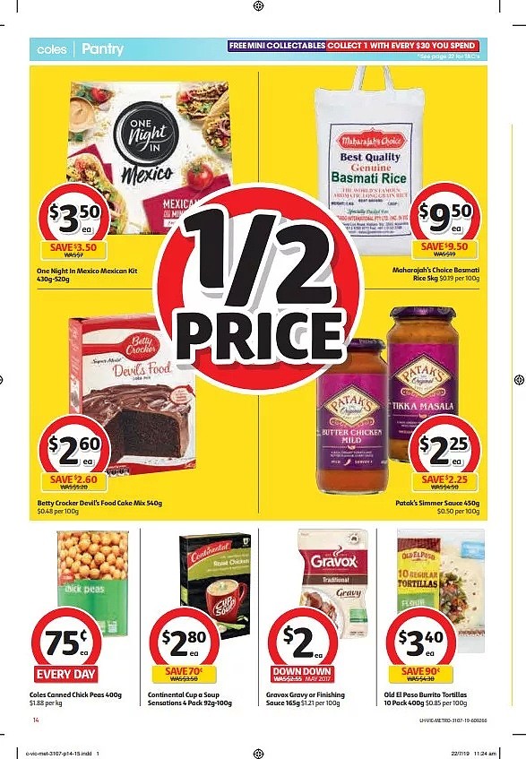 Coles 7月31日—8月6日折扣，叉烧包、蒸饺、尿不湿半价 - 14