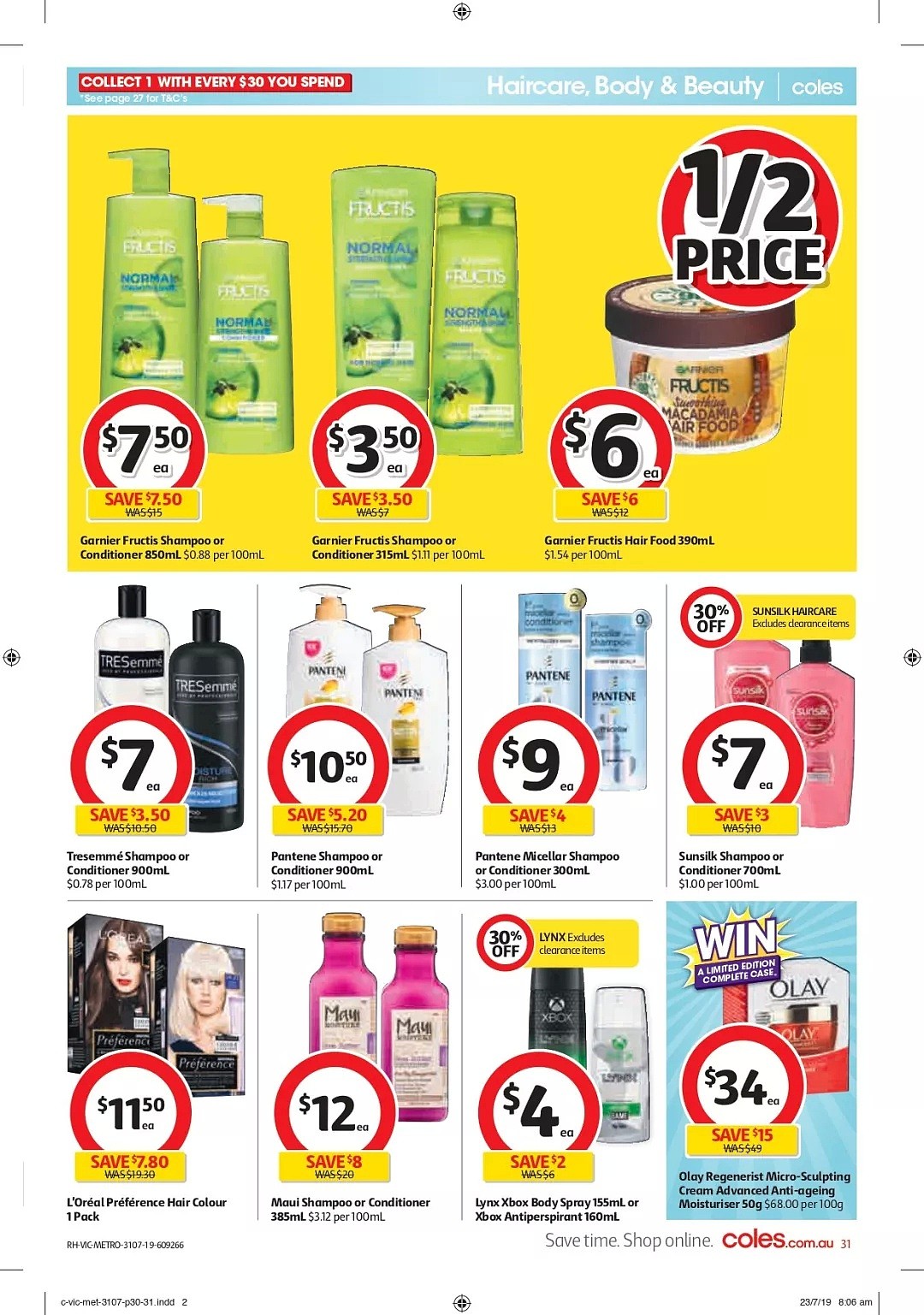 Coles 7月31日—8月6日折扣，叉烧包、蒸饺、尿不湿半价 - 31