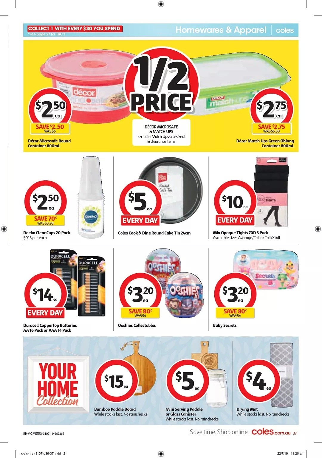 Coles 7月31日—8月6日折扣，叉烧包、蒸饺、尿不湿半价 - 37