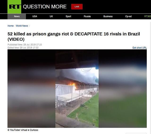 巴西一监狱帮派暴动：造成52人死亡，其中16人被斩首（组图） - 1