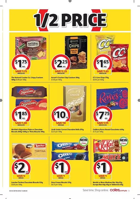 Coles 8月7日-8月13日信息，红袋米、油半价！ - 5