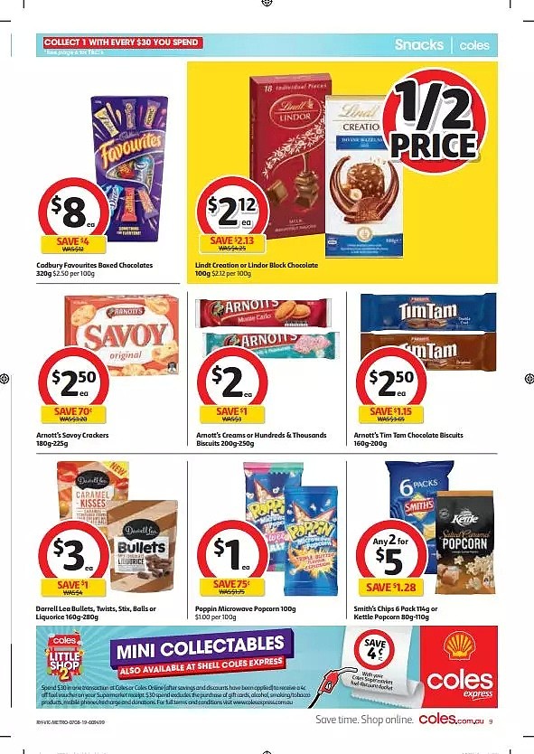 Coles 8月7日-8月13日信息，红袋米、油半价！ - 9