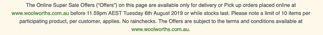 就今天，Woolworths全澳1000种商品半价，海量白菜价! 还剩不到24小时，快抢！ - 35