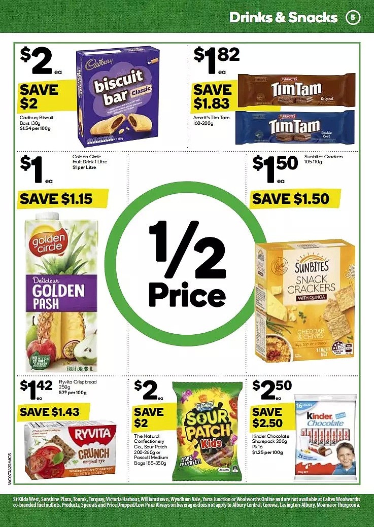 Woolworths 8月7日-8月13日折扣，鸡排、尿不湿半价 - 5