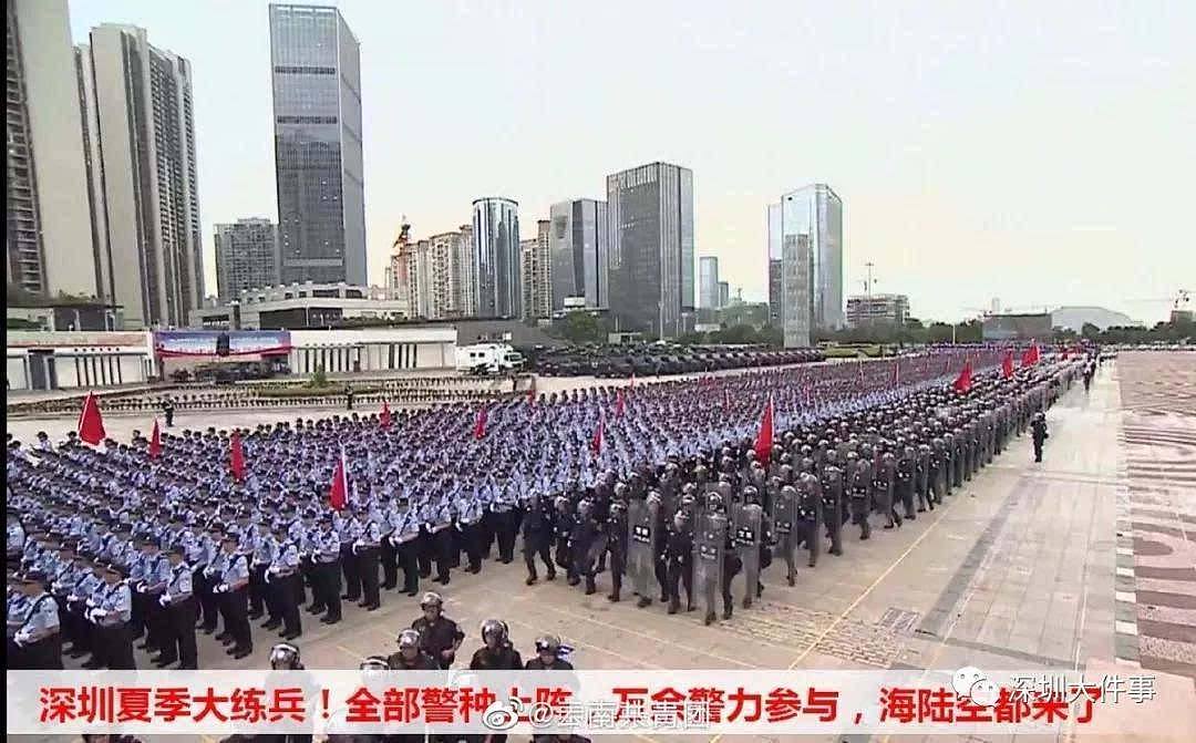 深圳上万警力集结练兵，海陆空都来了，面对袭警暴徒绝不手软（组图） - 6